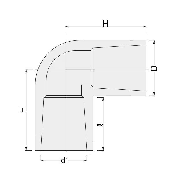 PVDF 엘보(PVDF 90' ELBOW)