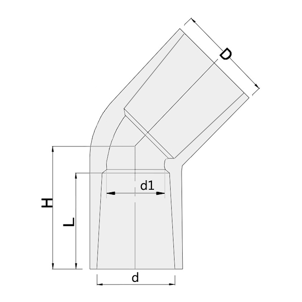 크린 엘보(45° ELBOW)