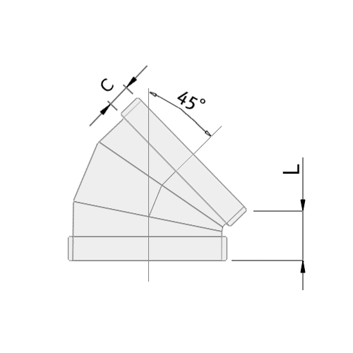 덕트용 45' 엘보(DUCT 45' ELBOW)